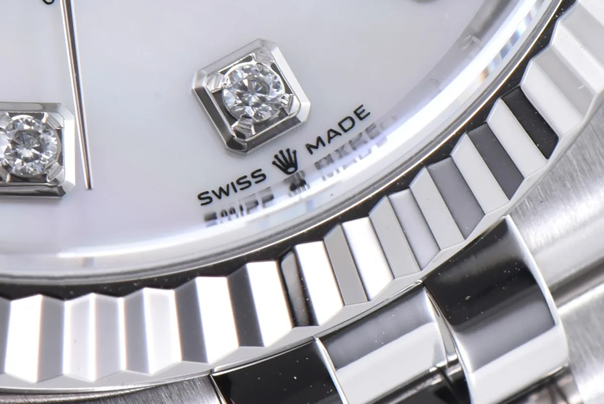 Datejust 36 126234 cadran MOP blanc index diamants en acier sur bracelet Jubilee – Image 7