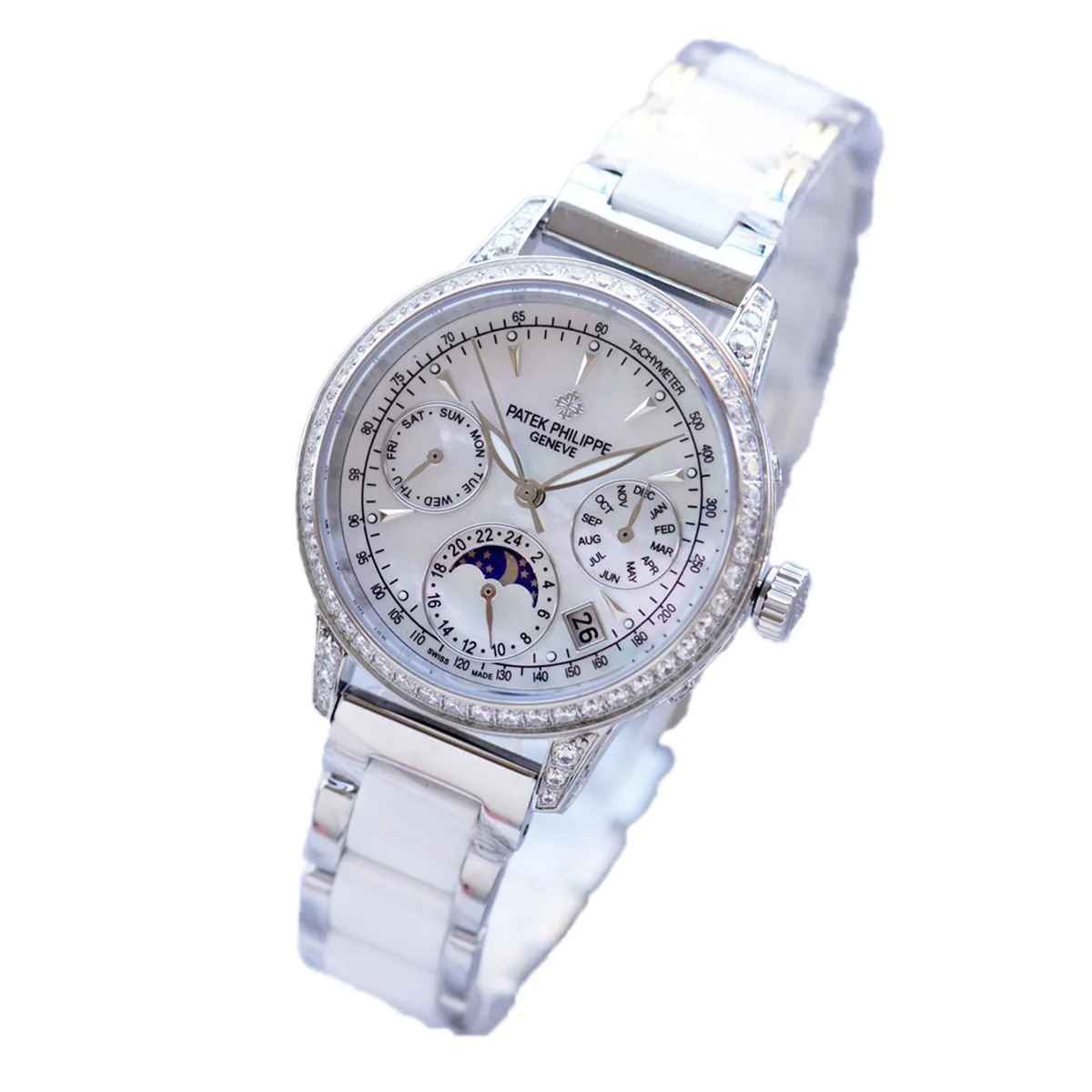 Grand Complications Ladies First calendario perpetuo con lunetta con diamanti in oro bianco - immagine 2