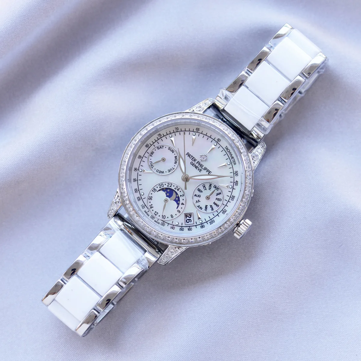 Grand Complications Ladies First calendario perpetuo con lunetta con diamanti in oro bianco - immagine 3