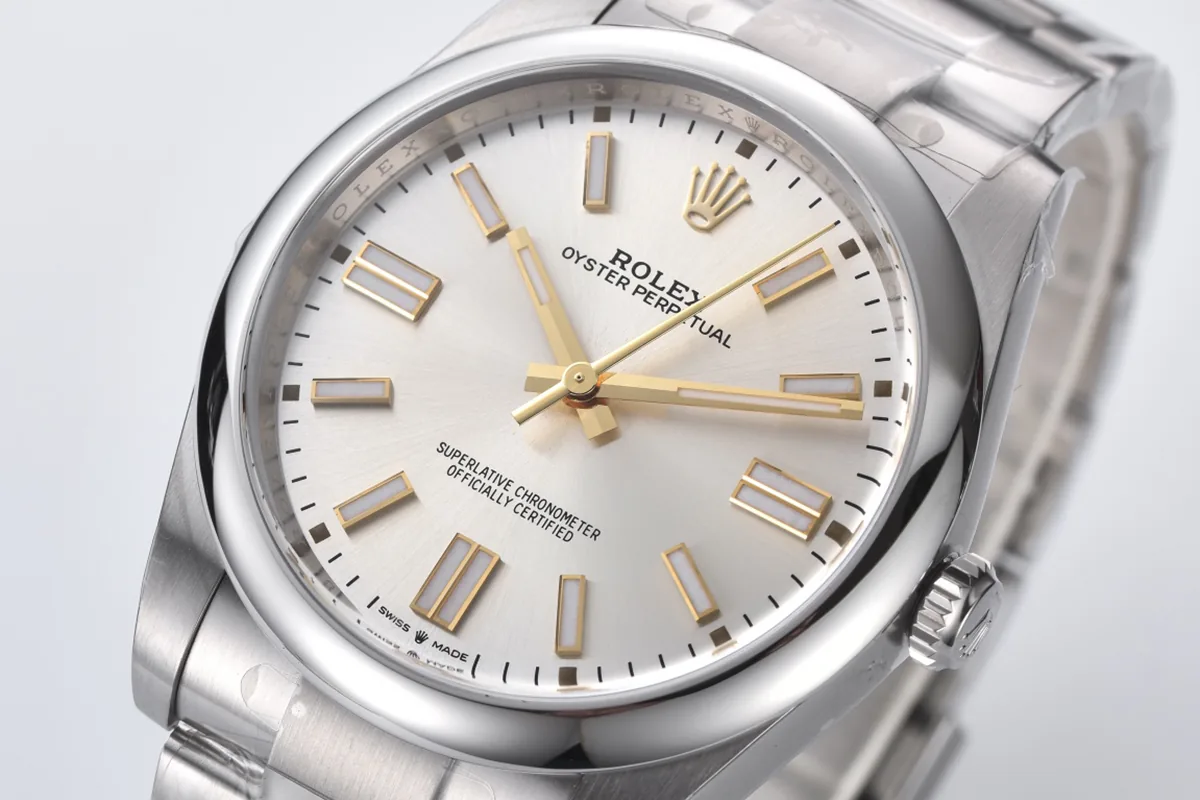 Oyster Perpetual 41mm quadrante argento 124300 - immagine 3