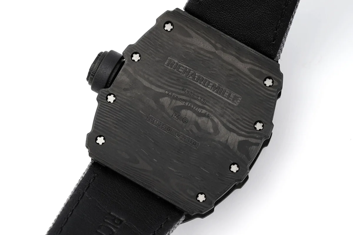 RM 035-01 Rafael Nadal NTPT-Carbon am grauen Nylonarmband (Sonic) – Bild 8