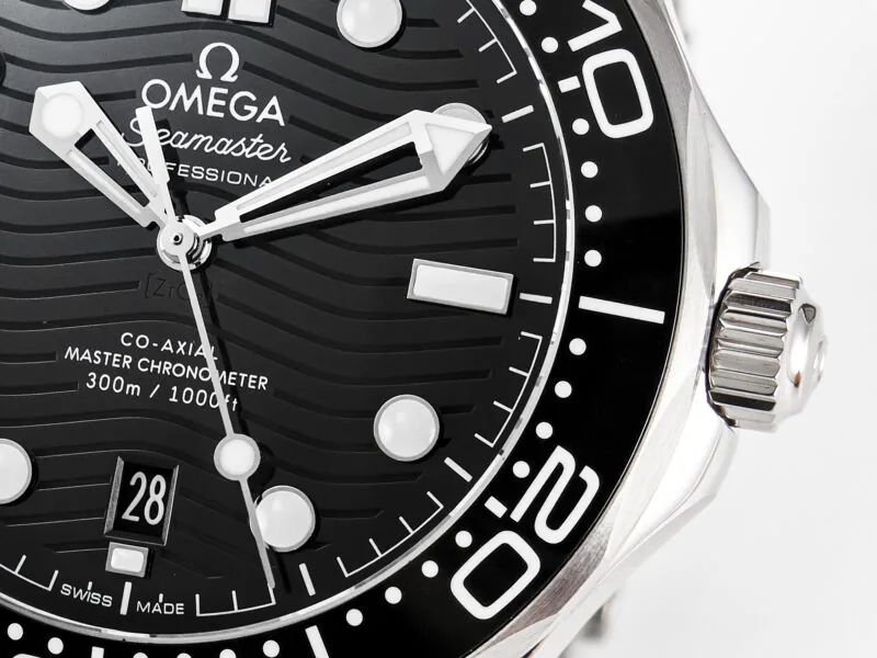 Seamaster Diver 300M VSF 1:1 Best Edition ceramica nera quadrante nero su bracciale SS A8800 V2 - immagine 12