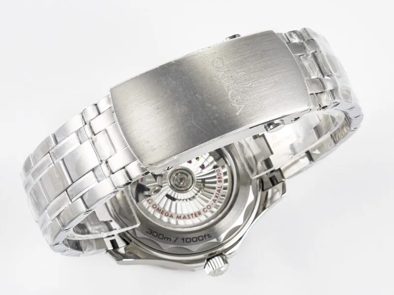 Seamaster Diver 300M VSF 1:1 Best Edition ceramica nera quadrante nero su bracciale SS A8800 V2 - immagine 29