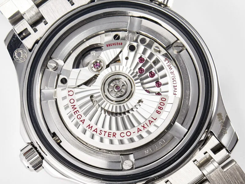 Seamaster Diver 300M VSF 1:1 Best Edition ceramica nera quadrante nero su bracciale SS A8800 V2 - immagine 19