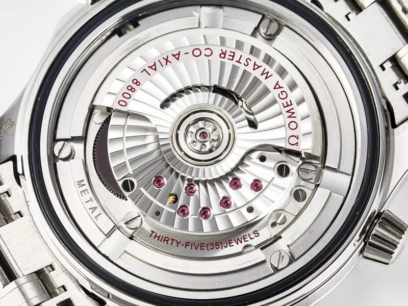 Seamaster Diver 300M VSF 1:1 Best Edition ceramica nera quadrante nero su bracciale SS A8800 V2 - immagine 18
