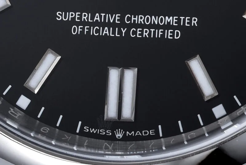 Clean Factory Rolex Oyster Perpetual 36mm quadrante nero brillante 124300 - immagine 4
