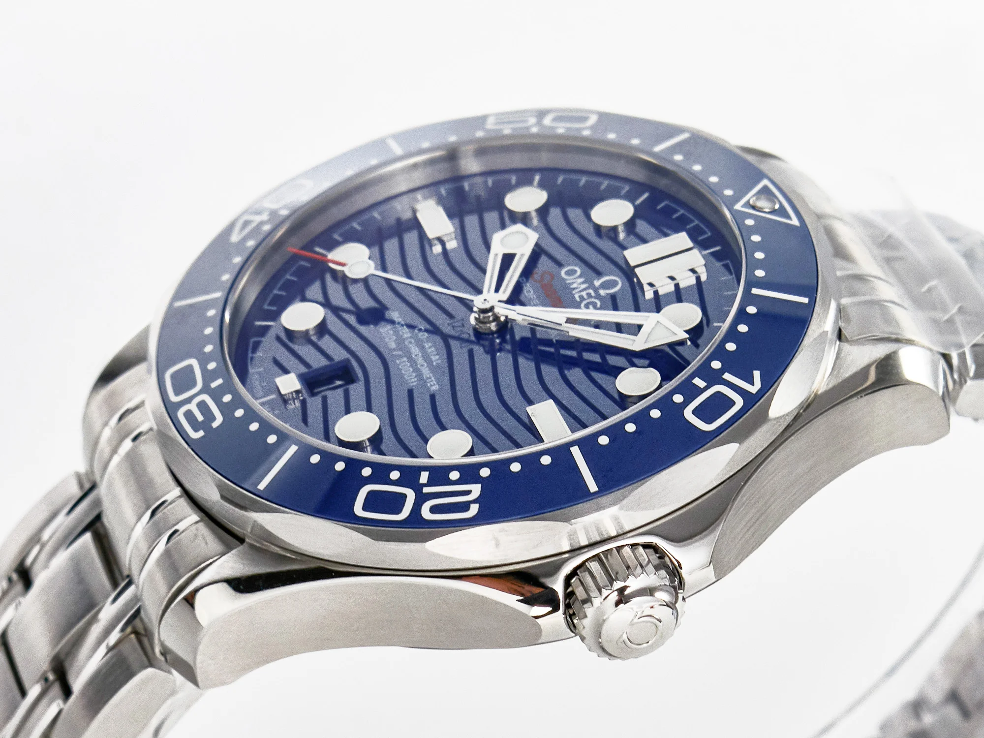 2018 Seamaster Diver 300M VSF 1:1 Best Edition Blue Ceramic Blue Dial on SS Bracelet A8800 V2