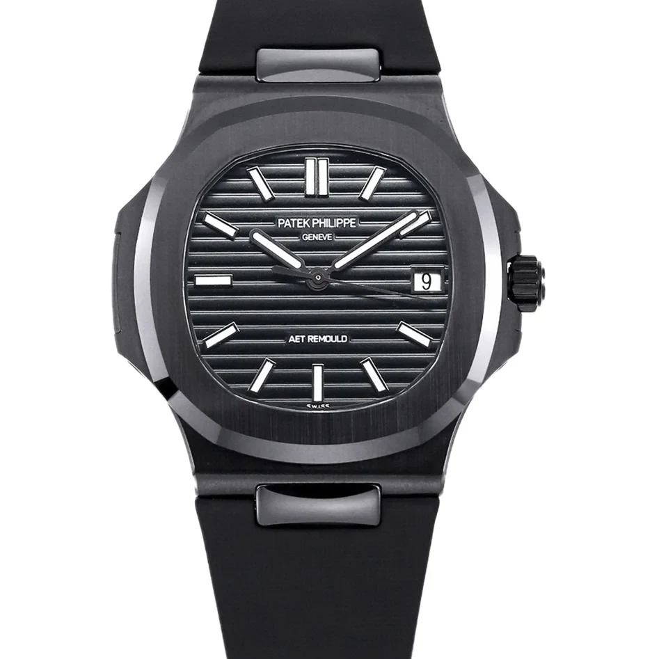 AET Nautilus 5711 Black Dial Black Ceramic