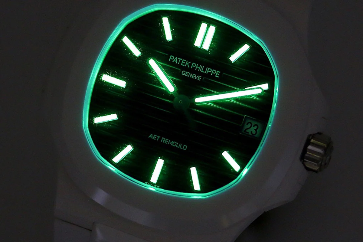 AET Nautilus 5711 Black Dial White Ceramic