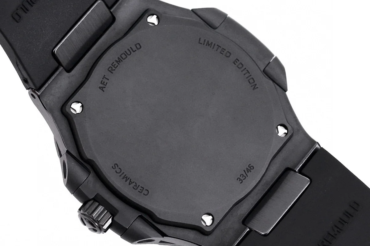 AET Nautilus 5711 White Dial Black Ceramic