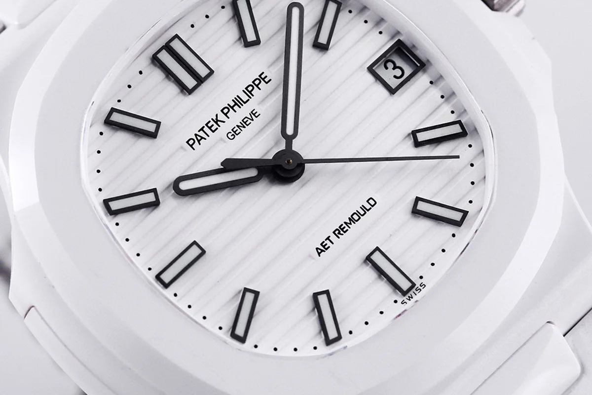 AET Nautilus 5711 White Dial White Ceramic