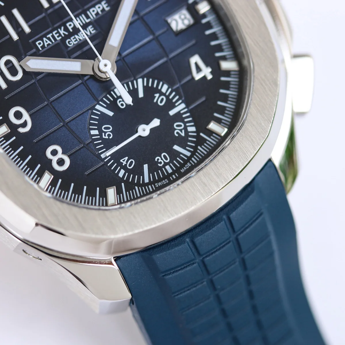 Aquanaut 5968G-001 Blue Dial on Blue Rubber Strap in Steel