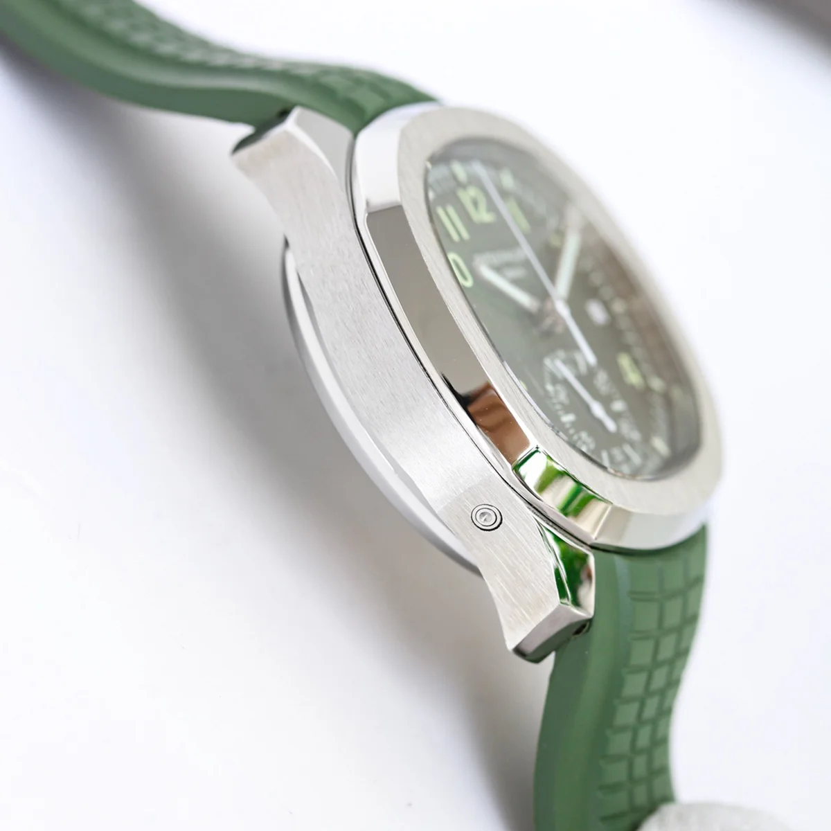 Aquanaut 5968G-010 Green Dial on Green Rubber Strap in Steel