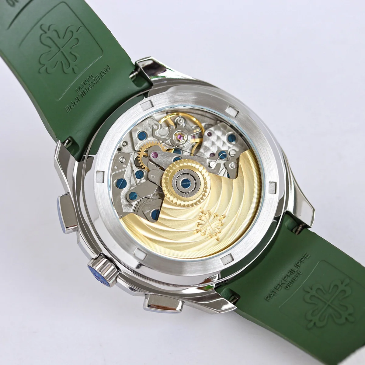 Aquanaut 5968G-010 Green Dial on Green Rubber Strap in Steel