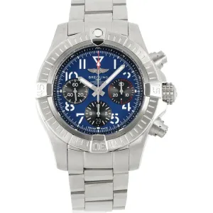 Avenger B01 Chronograph 45 Blue Dial in Steel on Bracelet