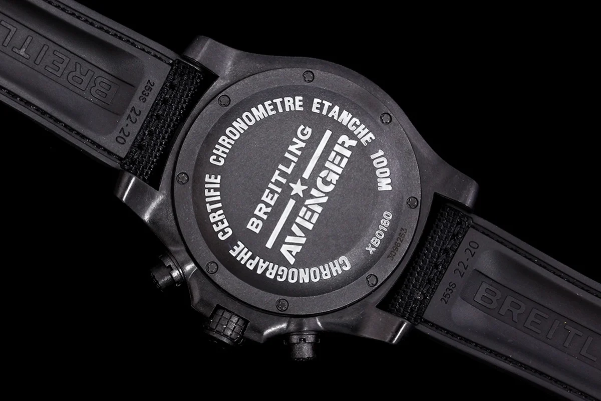 Avenger Hurricane Black Dial on Black Nylon Strap