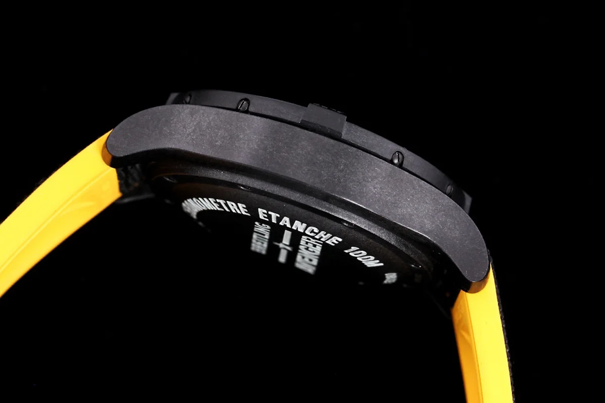Avenger Hurricane Black Dial on Black/Yellow Nylon Strap