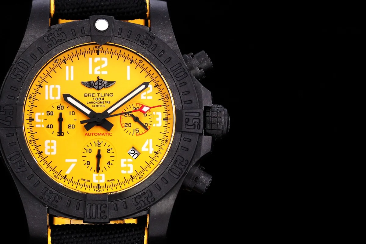 Avenger Hurricane Yellow Dial on Black/Yellow Nylon Strap