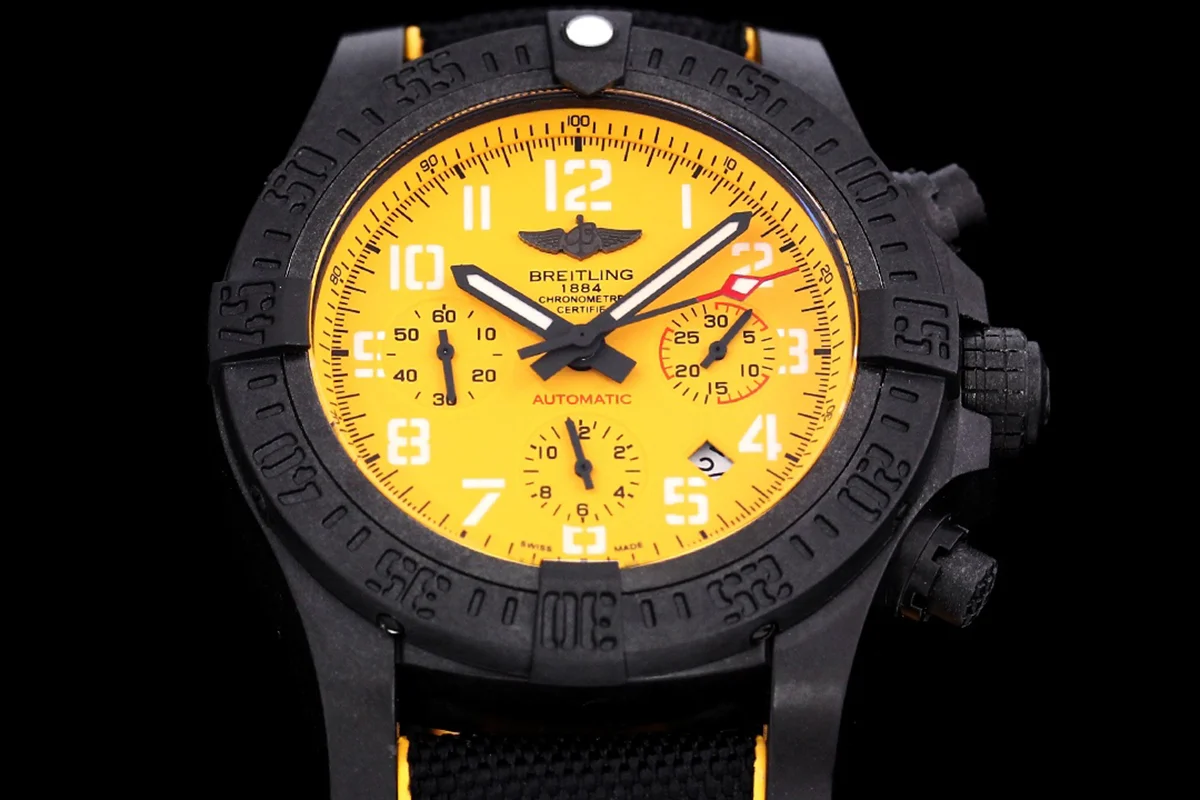 Avenger Hurricane Yellow Dial on Black/Yellow Nylon Strap