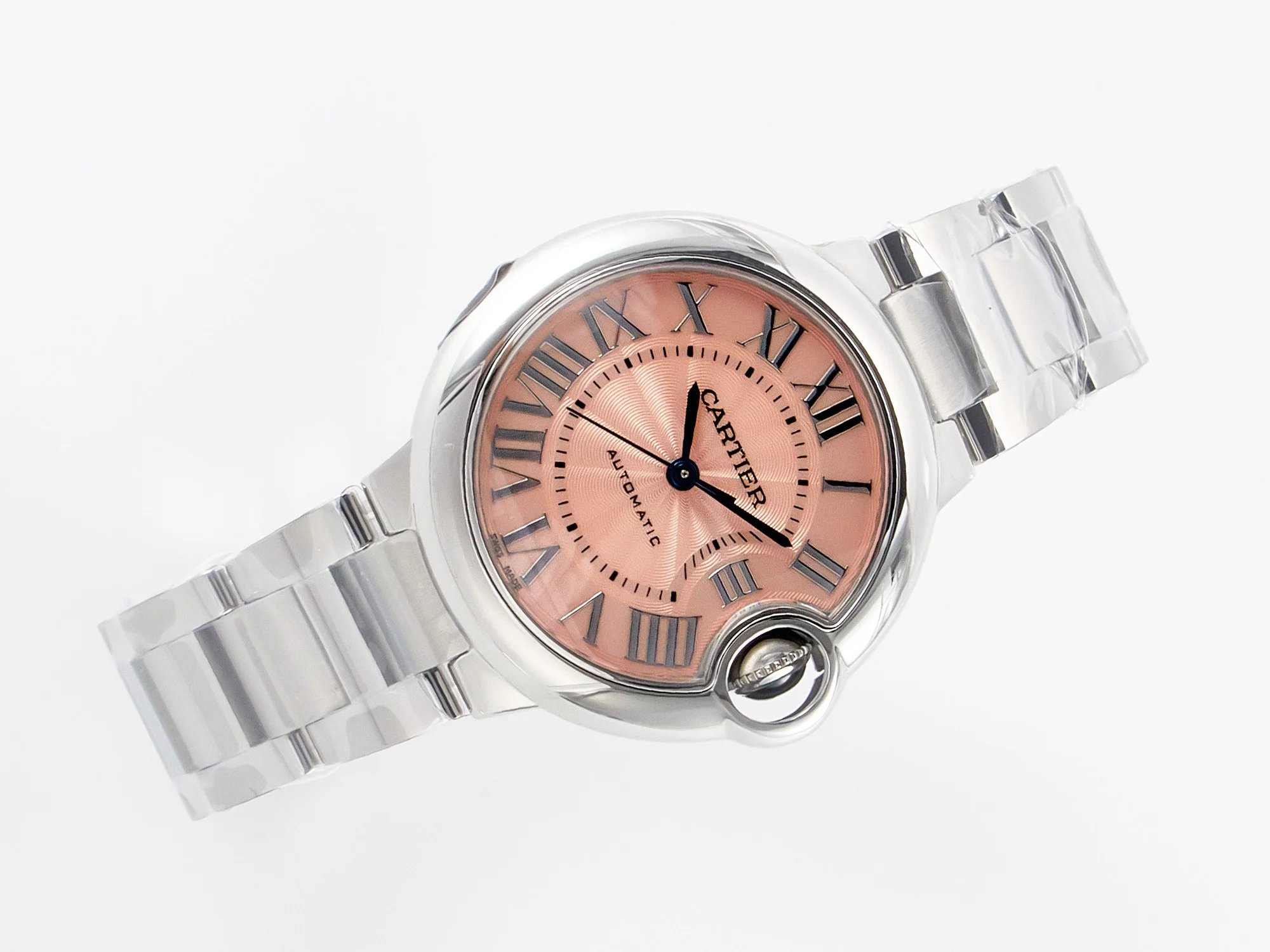 Ballon Bleu 33mm SS AF 1:1 Best Edition Pink Dial on SS Bracelet SEIKO NH05A