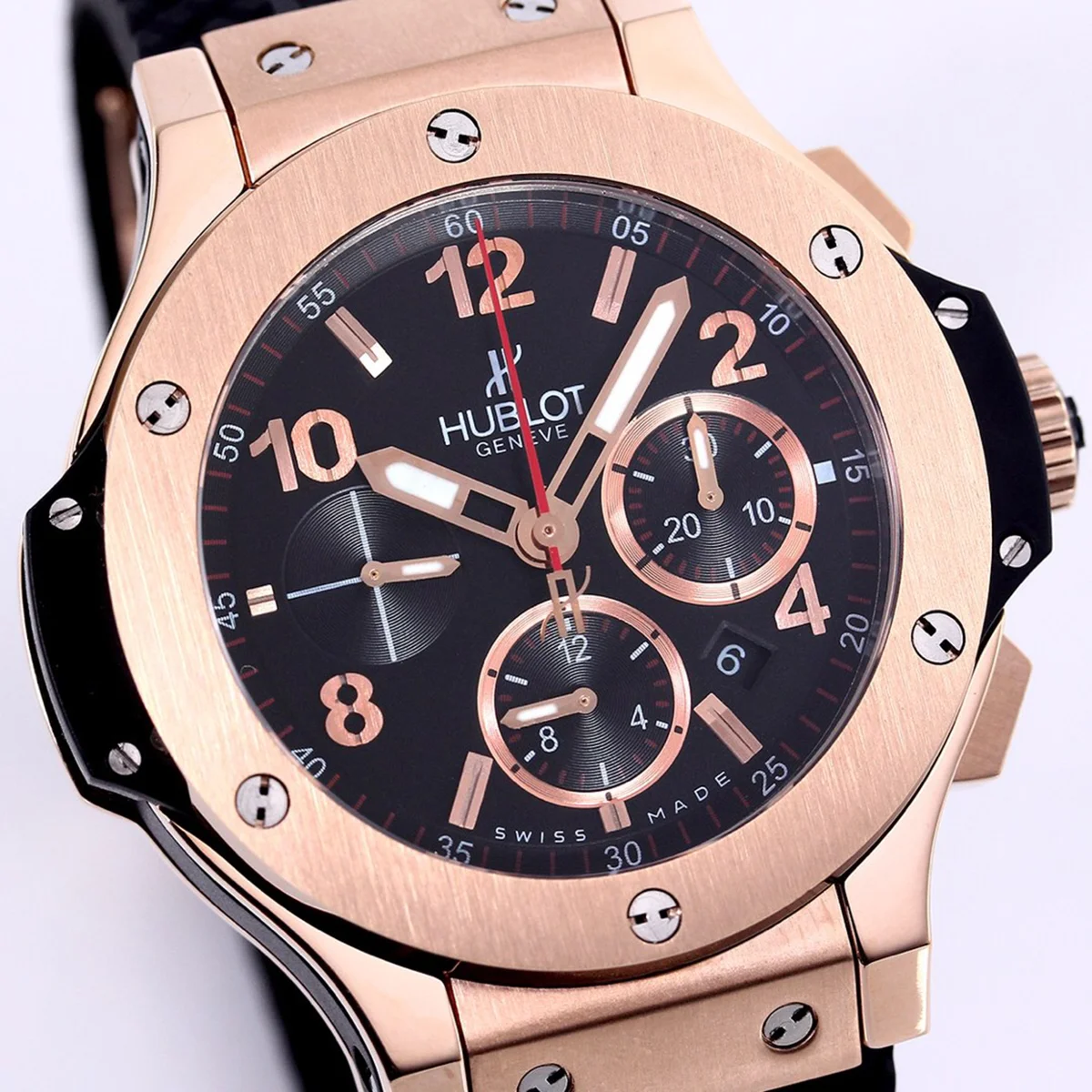 Big Bang Chronograph Evolution Rose Gold Numerals Markers