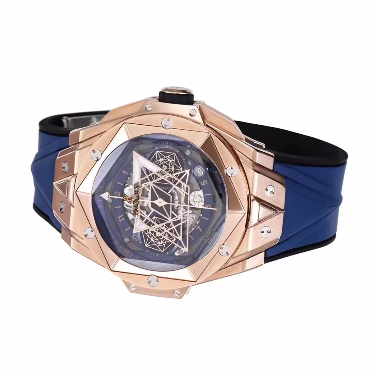 Big Bang Sang Bleu II Blue Dial in Rose Gold