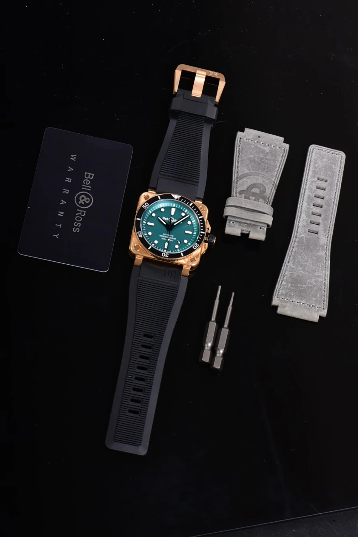 BR 03-92 Diver Black & Green Bronze