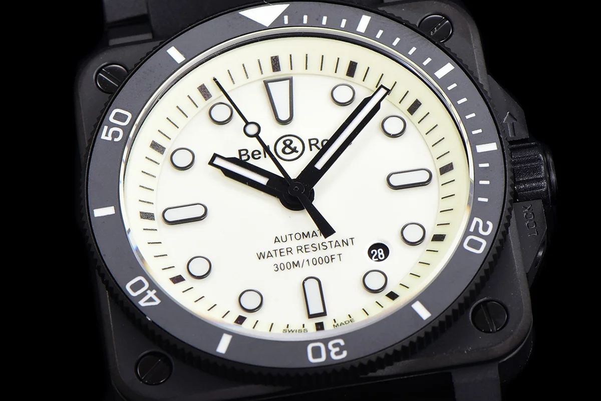 BR 03-92 White Dial in PVD