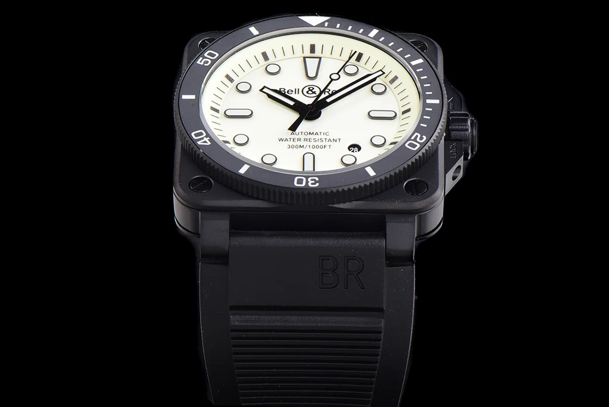 BR 03-92 White Dial in PVD