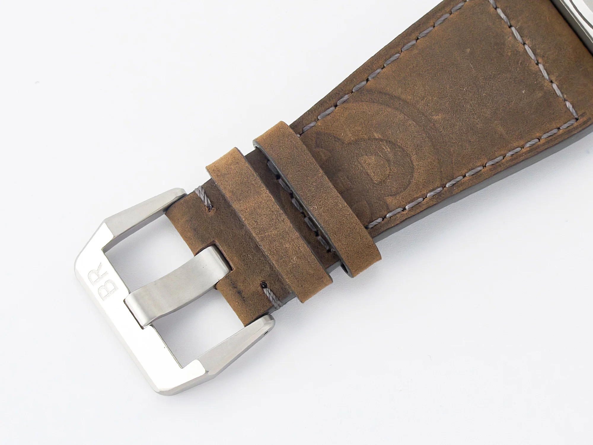 BR 03-94 Horolum Chronograph 1:1 Best Edition Brown Dial on Leather Strap Asia 7750