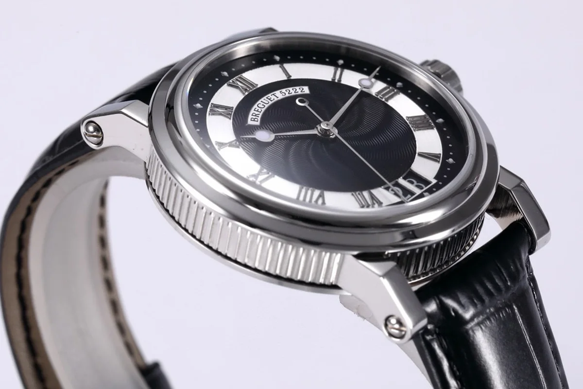 Breguet Marine Automatic Big Date 5817 Black Dial Watch in Steel