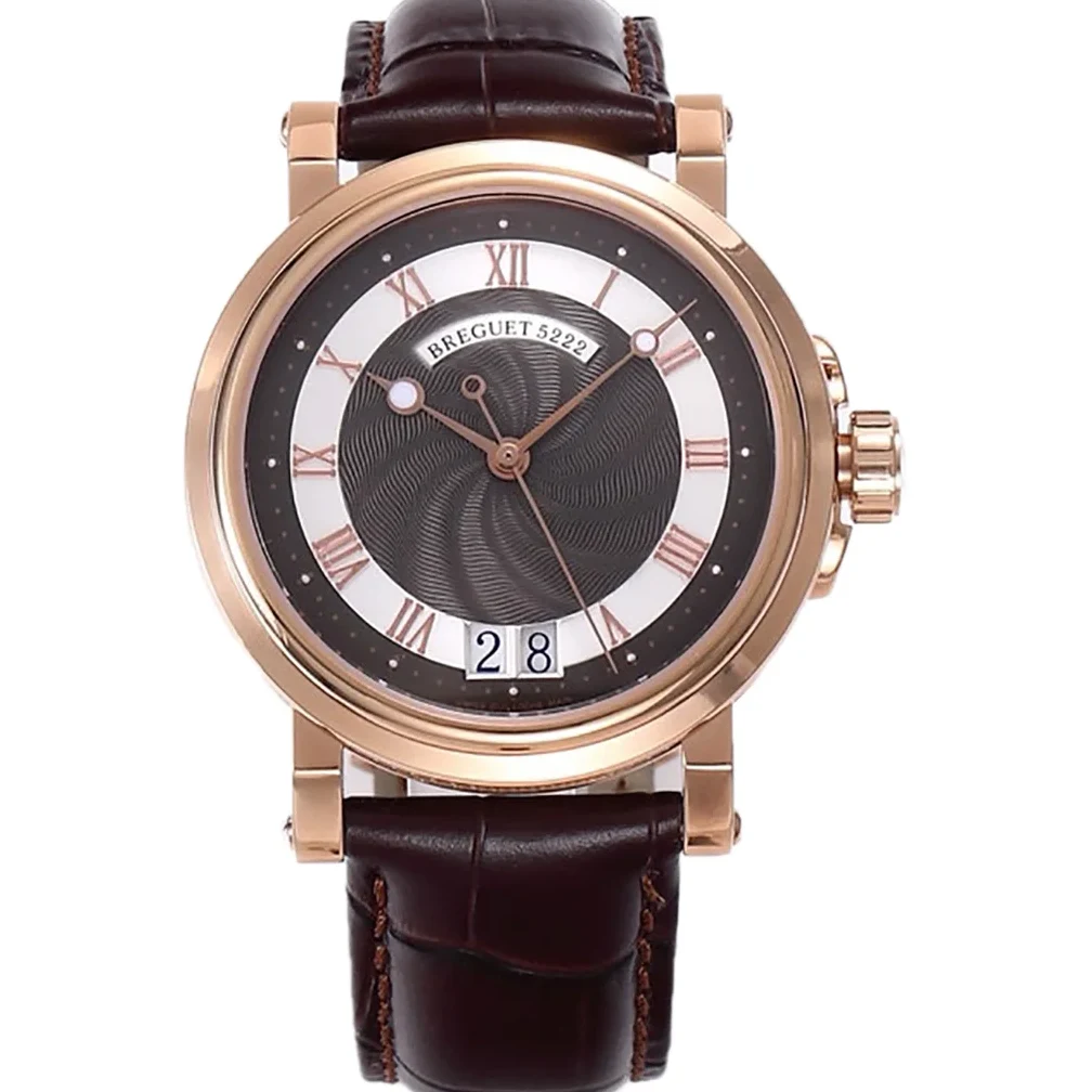 Breguet Marine Automatic Big Date 5817 Brown Dial Watch in Rose Gold
