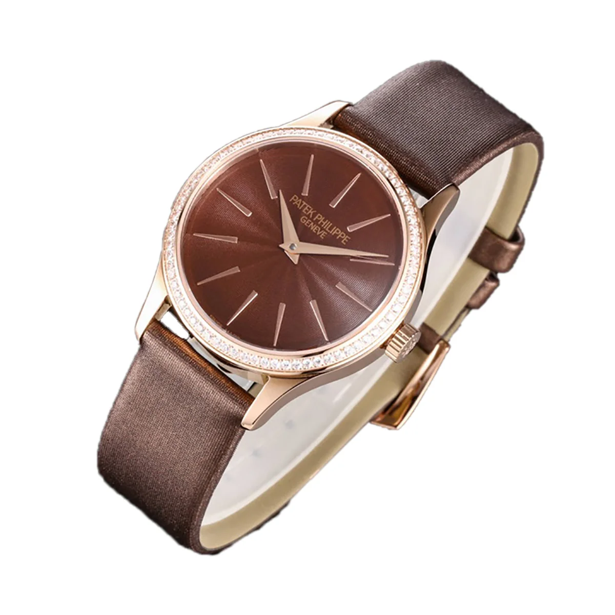 Calatrava 4997 Brown Dial in Rose Gold on Brown Leather Strap