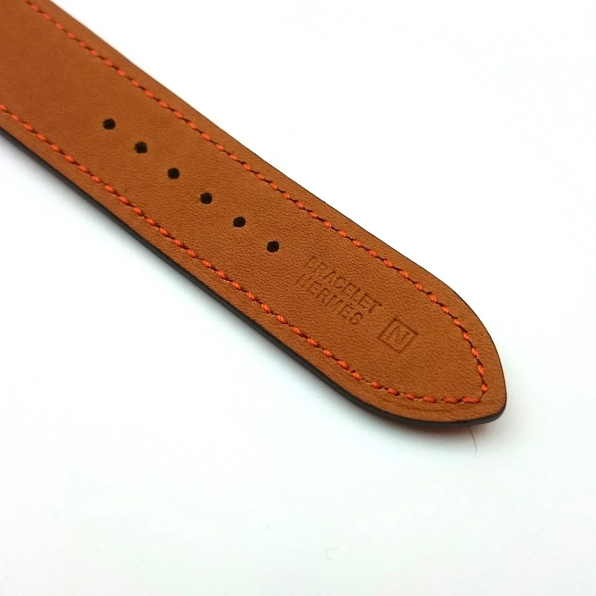 Cape Cod GM Quartz Rose Gold with Diamond Bezel on Orange Fjord Leather Strap