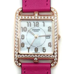 Cape Cod GM Quartz Rose Gold with Diamond Bezel on Pink Fjord Leather Strap