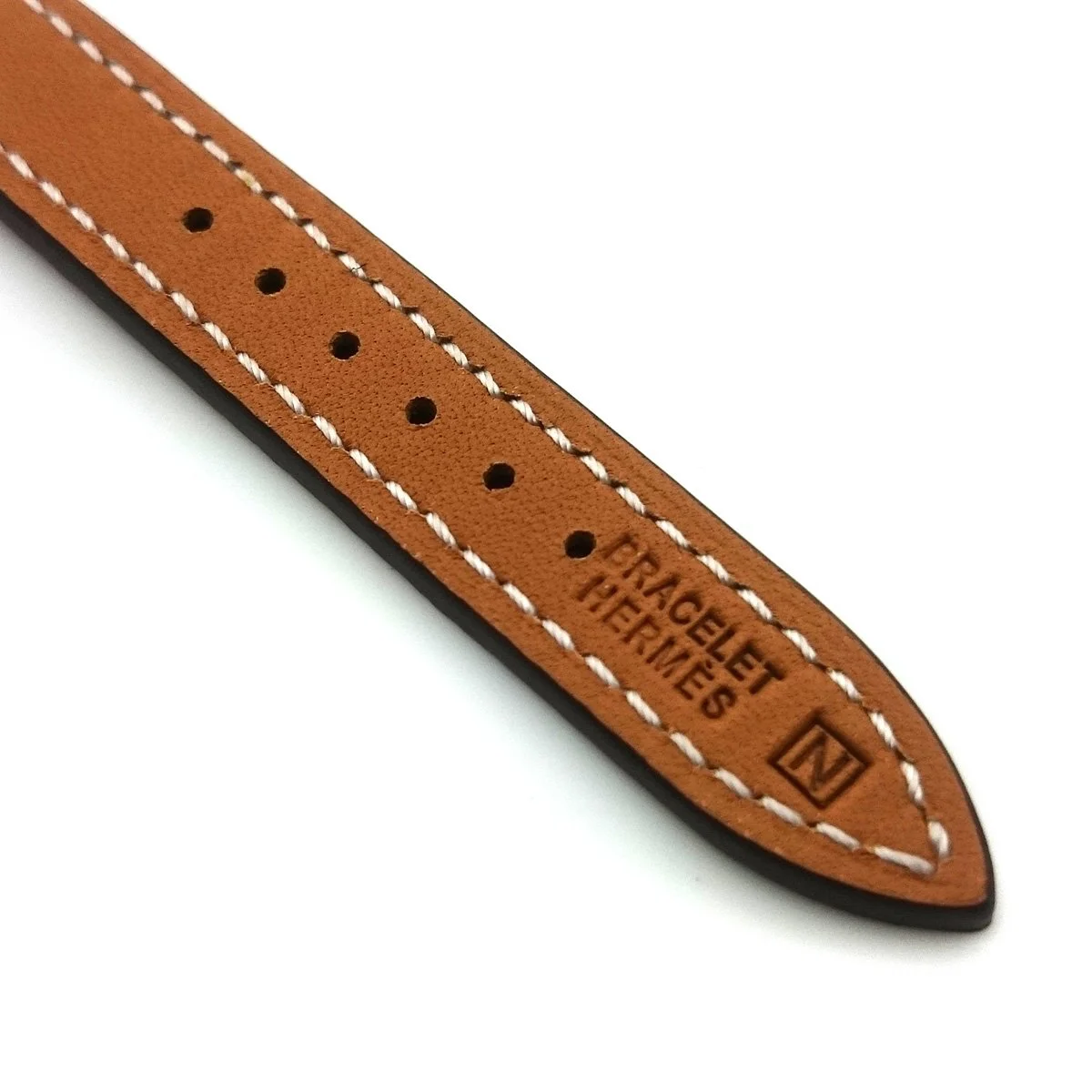 Cape Cod Tonneau Rose Gold on Green Epsom Leather Strap