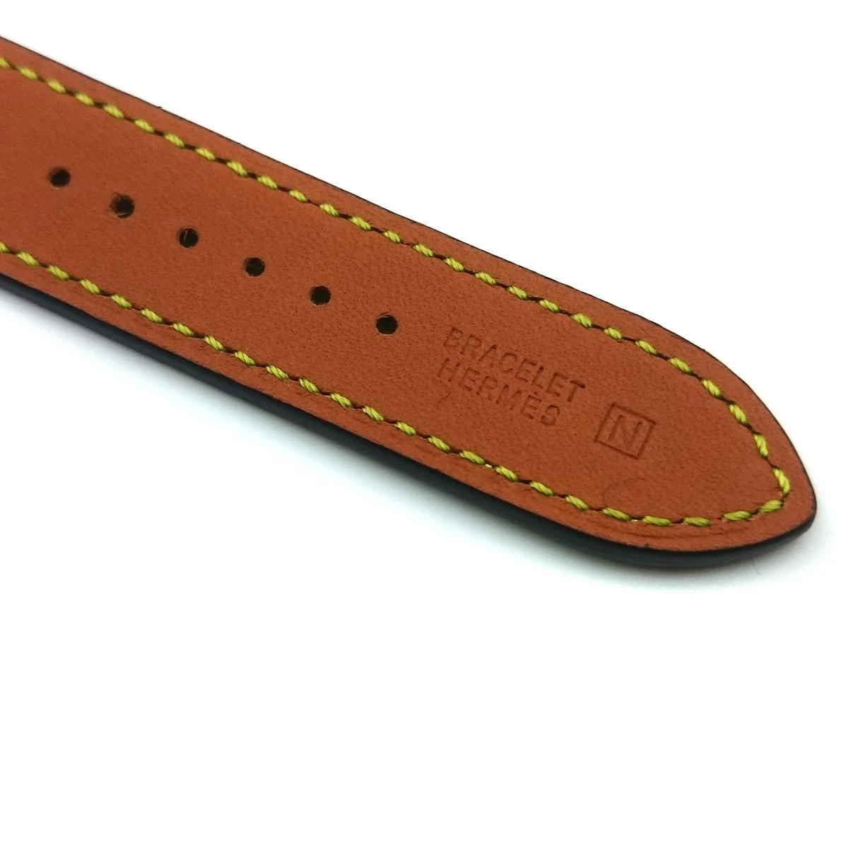 Cape Cod Tonneau Steel on Vermilion Epsom Leather Strap