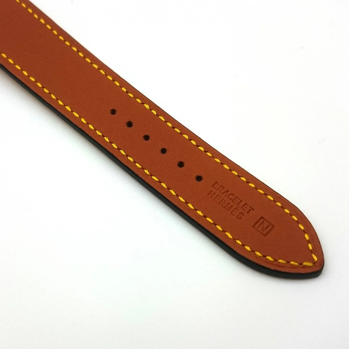 Cape Cod Tonneau Steel with Diamond Bezel on Yellow Fjord Leather Strap