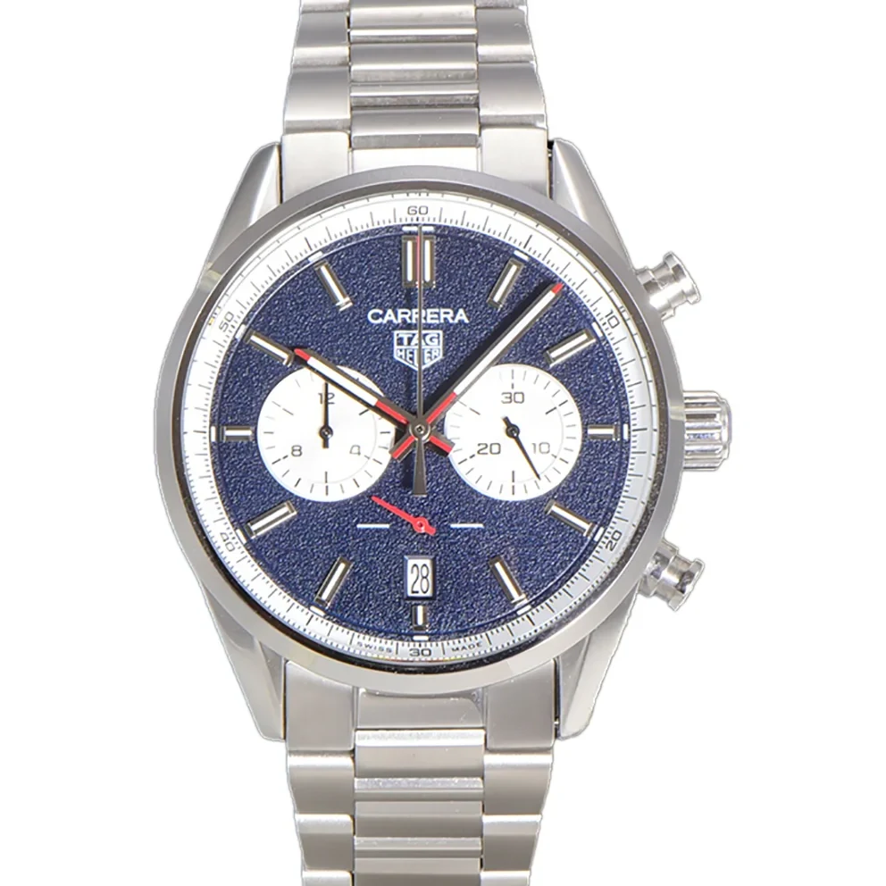 Carrera Chronograph 43 Blue Dial
