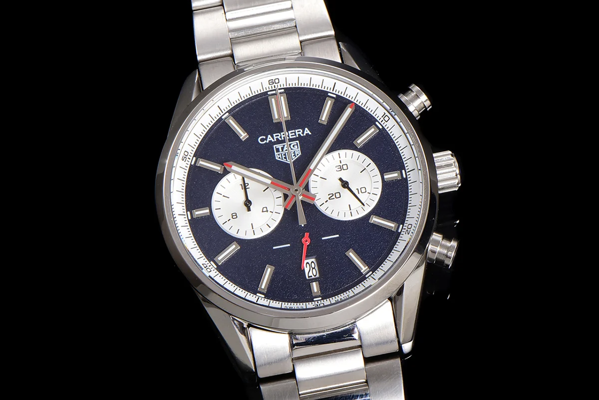 Carrera Chronograph 43 Blue Dial