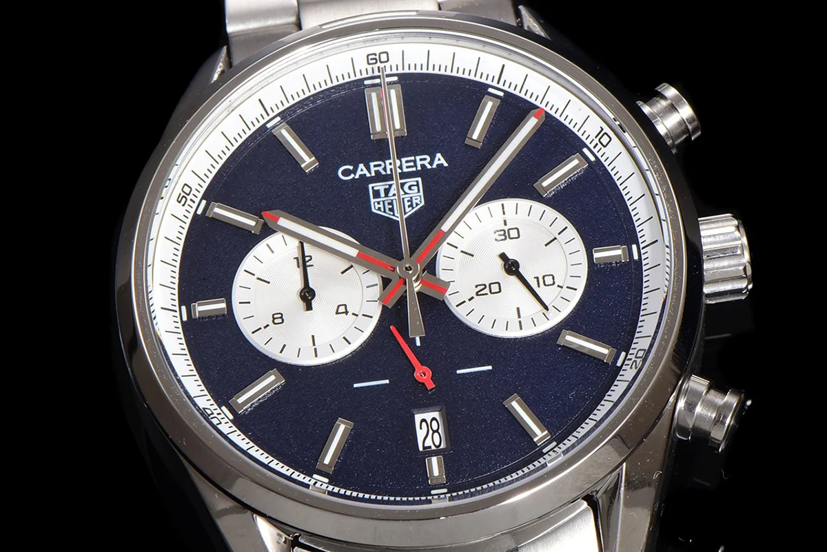 Carrera Chronograph 43 Blue Dial