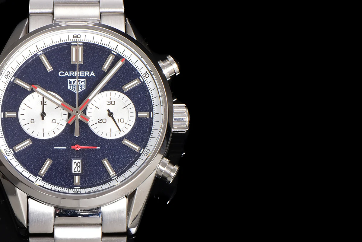 Carrera Chronograph 43 Blue Dial