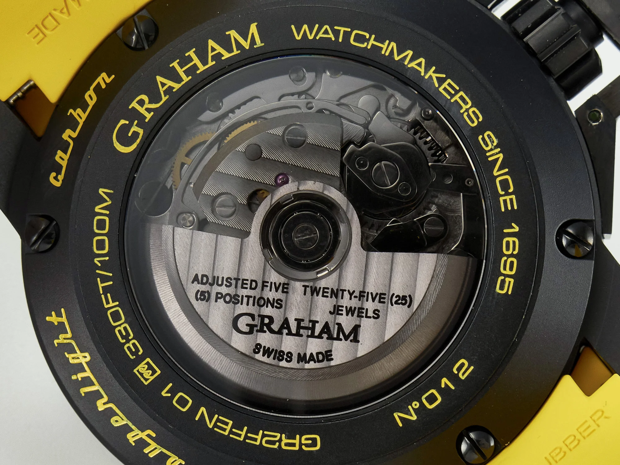 Chronofighter Superlight JKF 1:1 Best Edition on Yellow Rubber Strap A7750