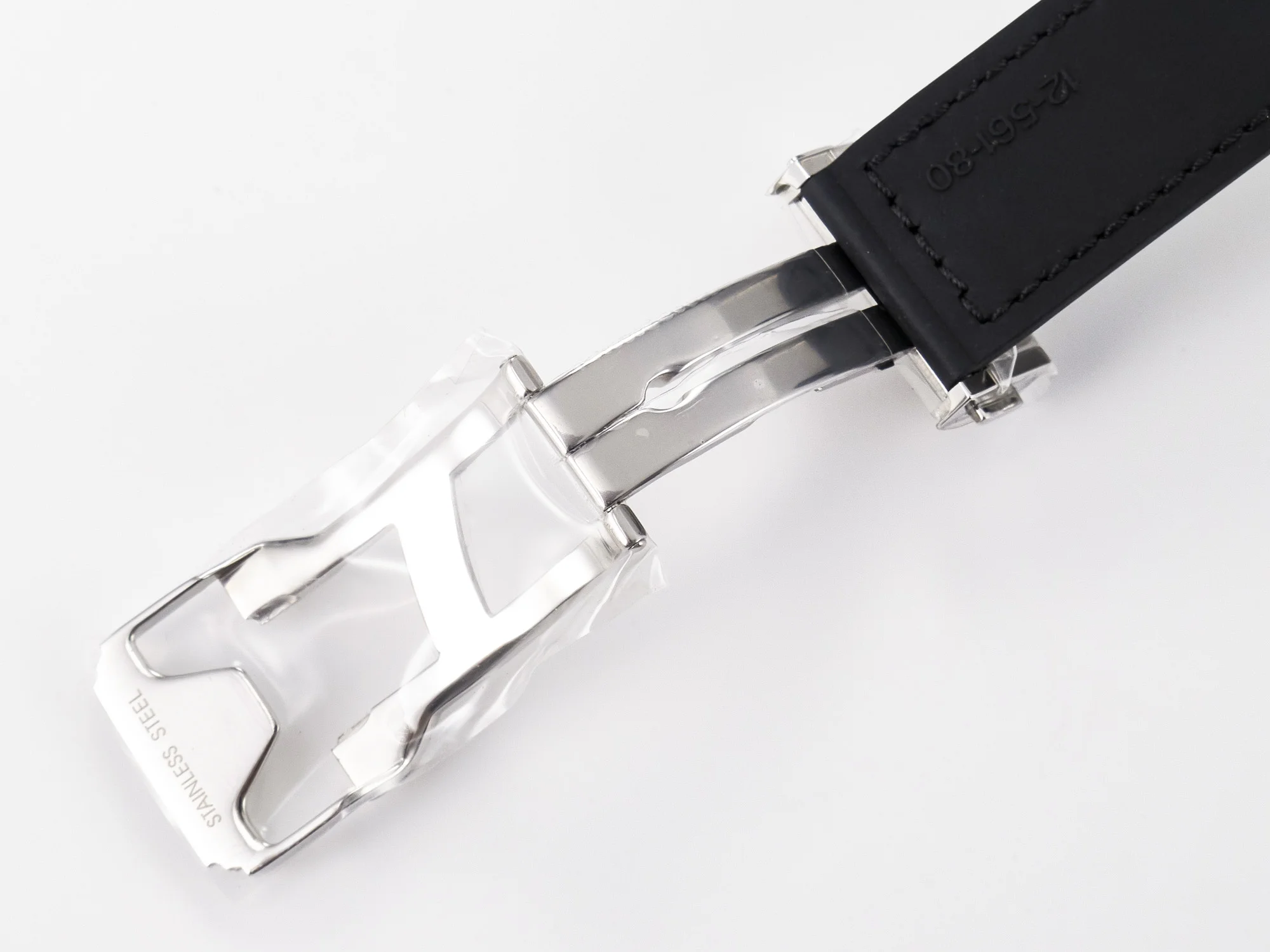 Classic Fusion 38mm SS JJF 1:1 Best Edition Black Dial on Black Gummy Leather Strap