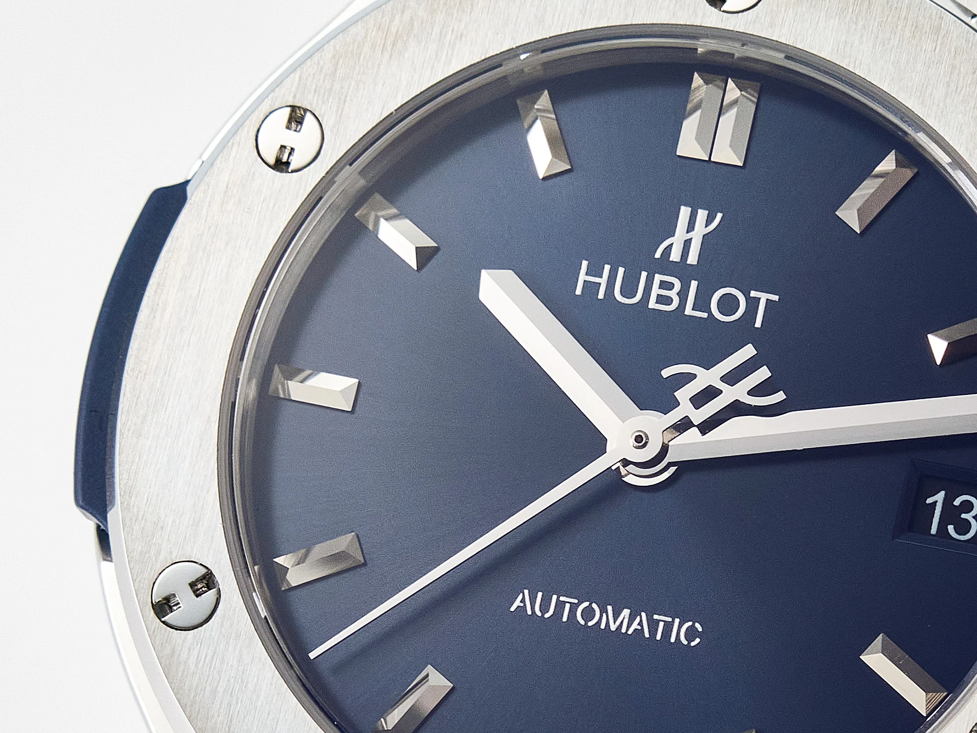 Classic Fusion 38mm SS JJF 1:1 Best Edition Blue Dial on Blue Gummy Leather Strap