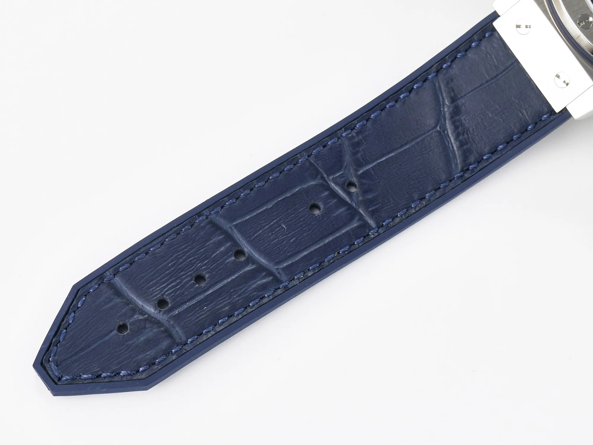 Classic Fusion 38mm SS JJF 1:1 Best Edition Blue Dial on Blue Gummy Leather Strap