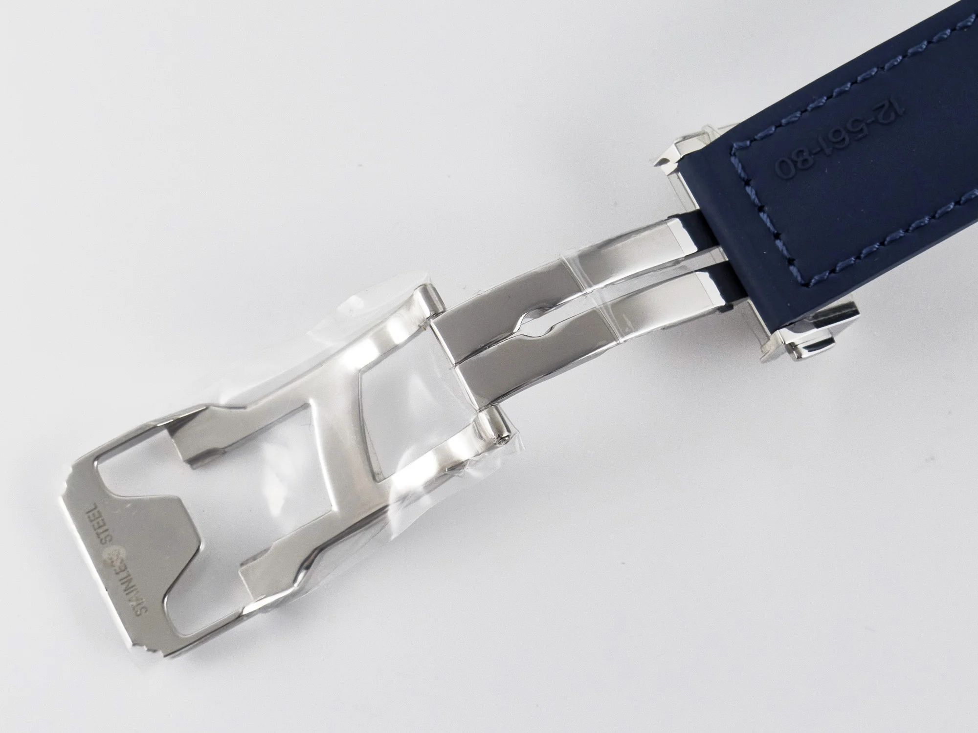 Classic Fusion 38mm SS JJF 1:1 Best Edition Blue Dial on Blue Gummy Leather Strap