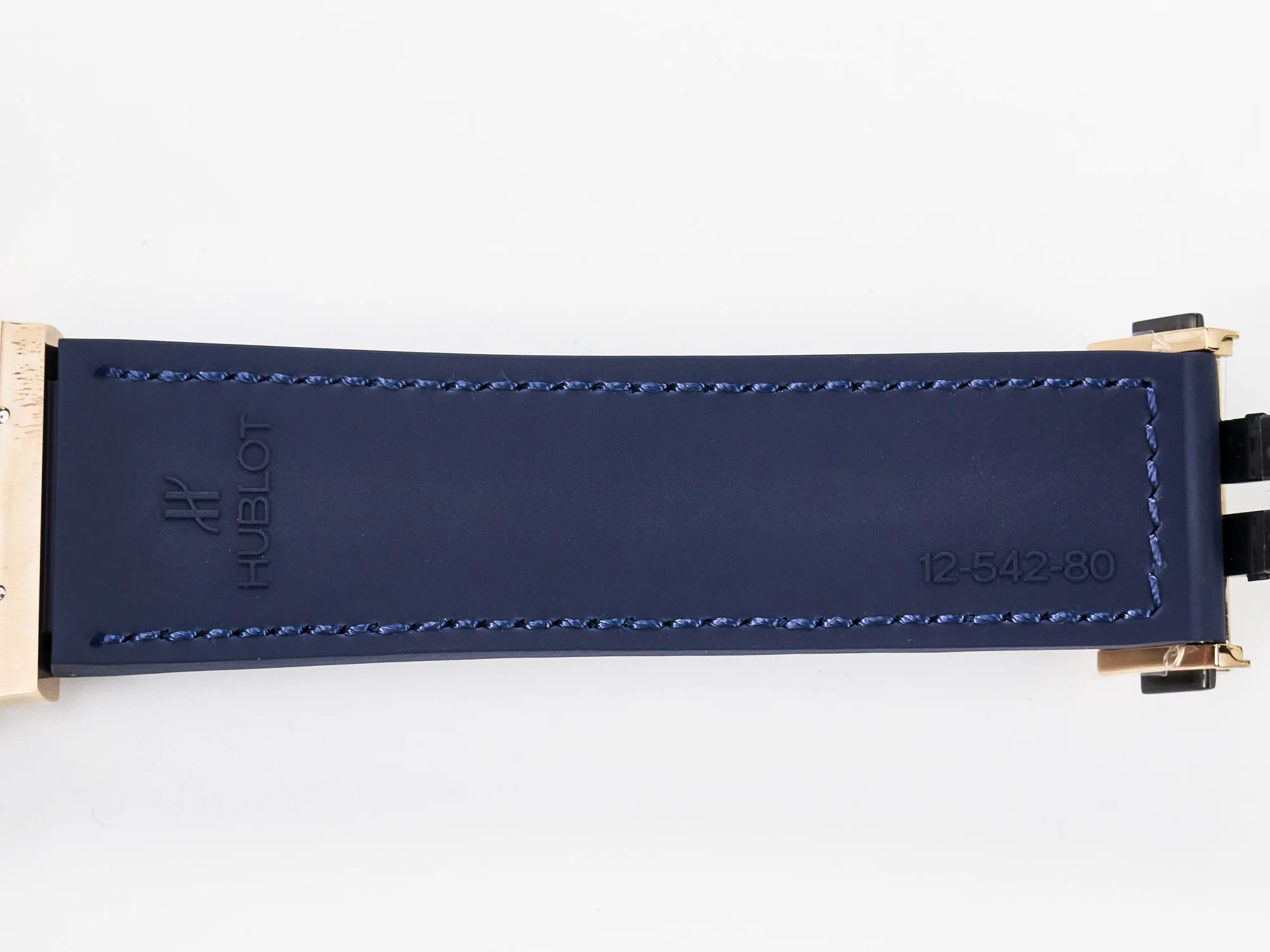 Classic Fusion 42mm RG JJF 1:1 Best Edition Blue Dial on Blue Gummy Leather Strap