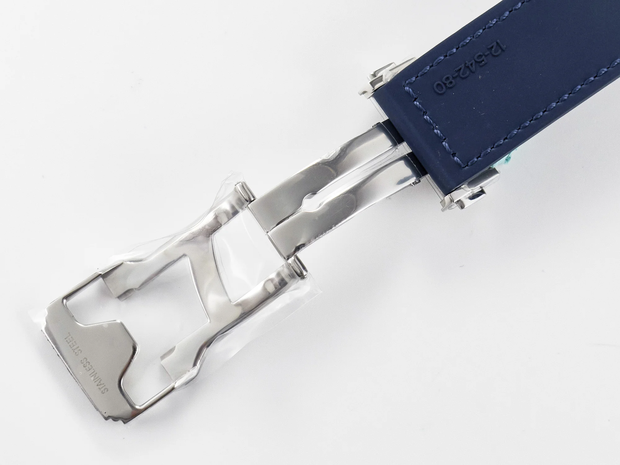 Classic Fusion 42mm SS JJF 1:1 Best Edition Blue Dial on Blue Gummy Leather Strap