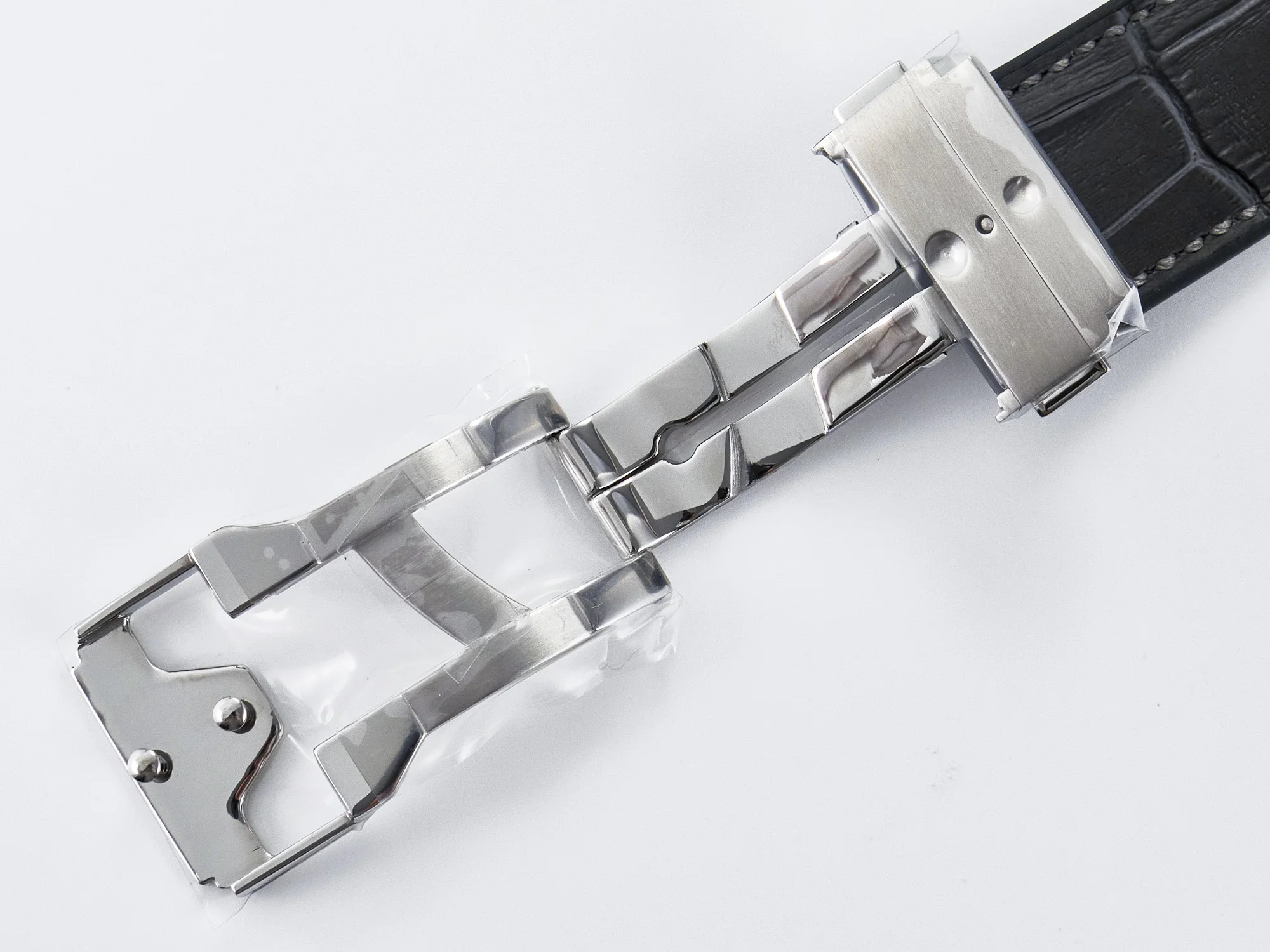 Classic Fusion 42mm SS JJF 1:1 Best Edition Gray Dial on Black Gummy Leather Strap
